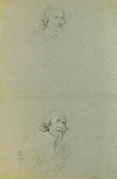 Two Studies of Cesare Alessandro Scaglia Anthony van Dyck